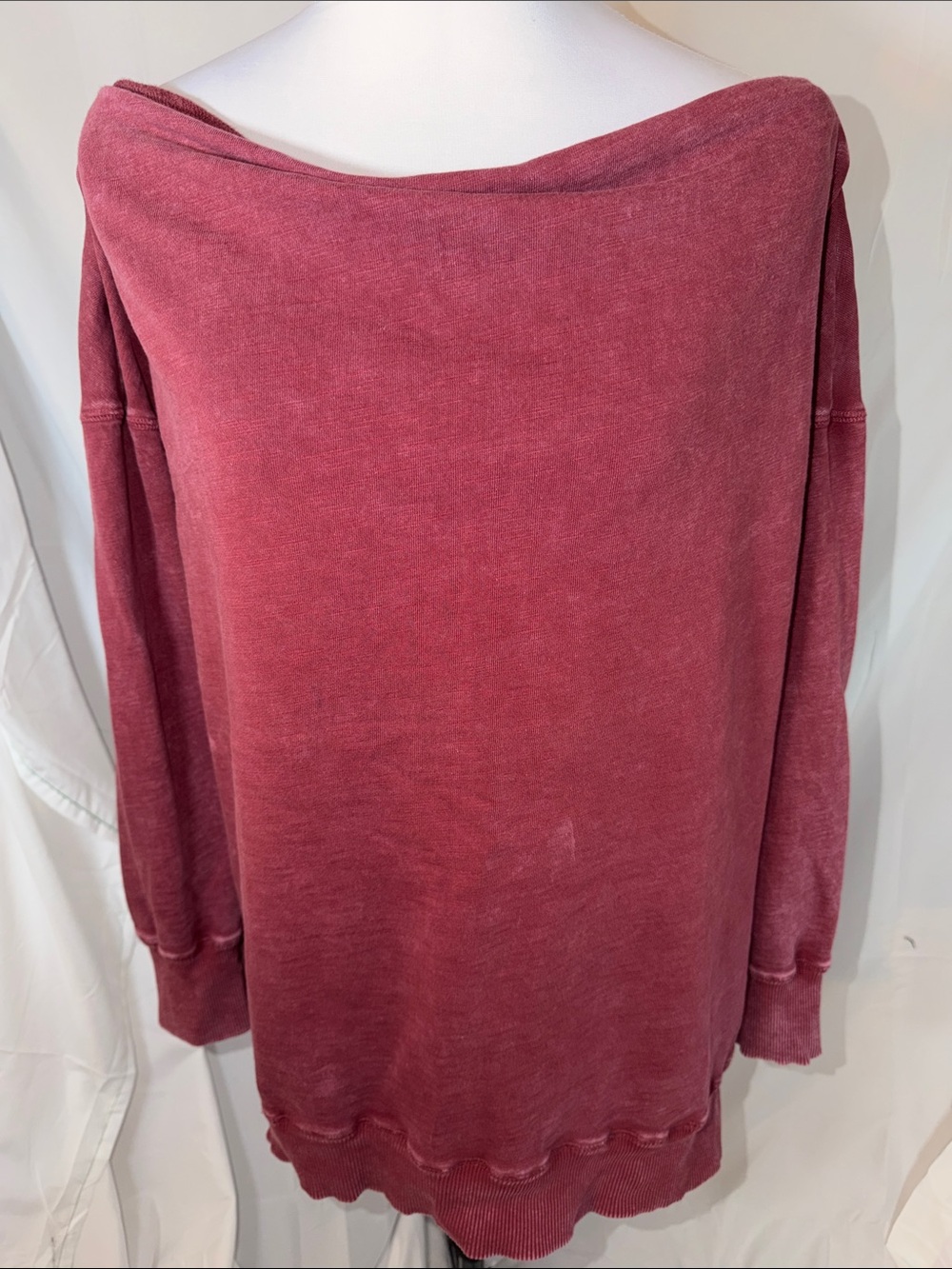 Pilcro Anthropologie Off-The-Shoulder French Terry Slouchy Sweatshirt